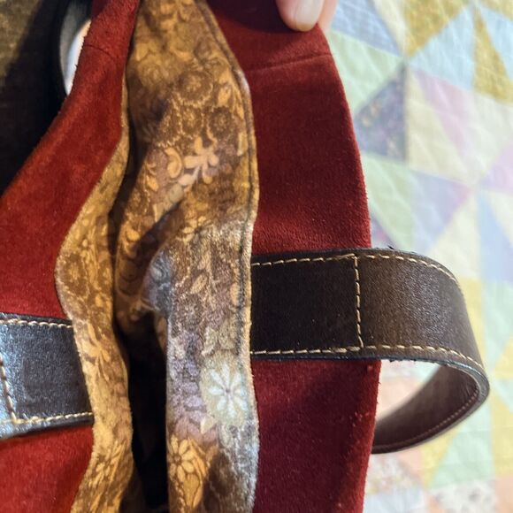 Born Maroon Suede Purse, - Picture 16 of 16